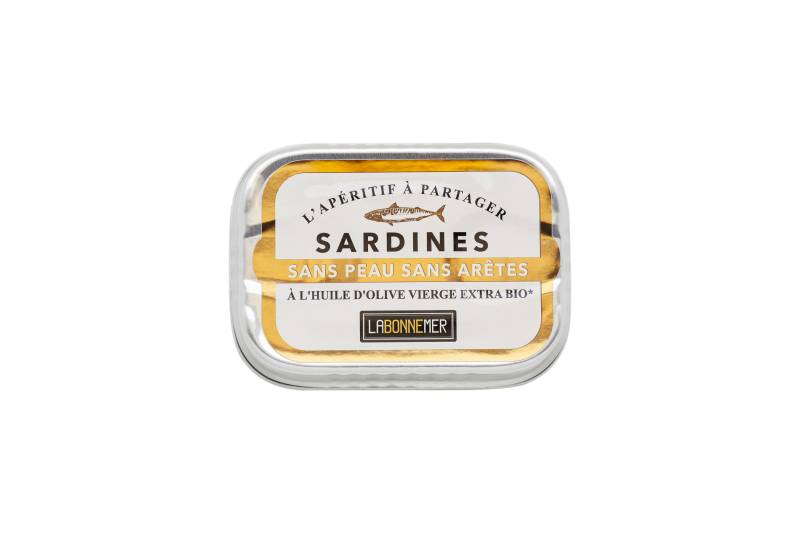 Sardines sans peau et sans arêtes à l'huile d'olive BIO