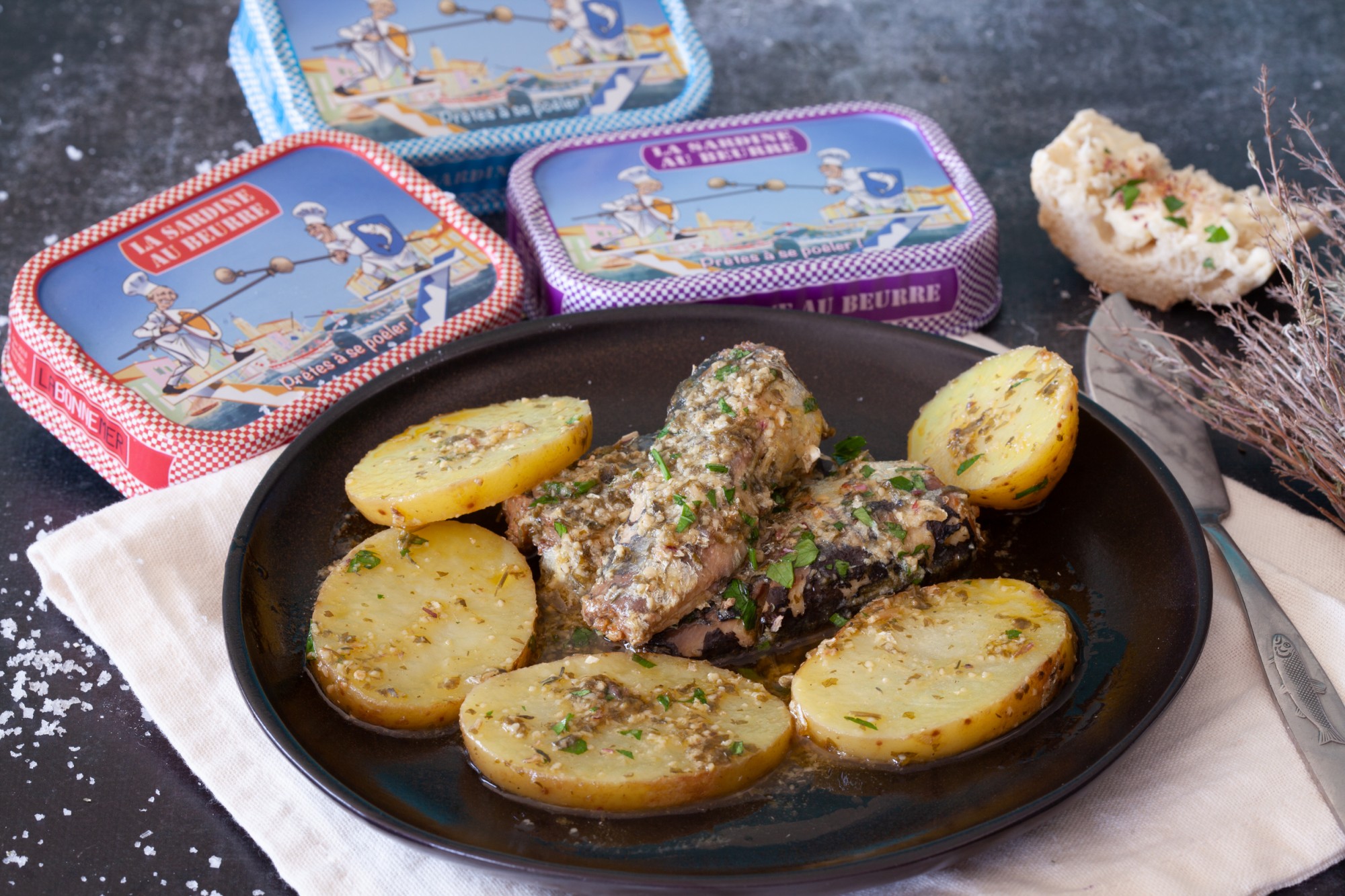 Coffret de 3 boites sardines au beurre - La Bonne Mer - 345g