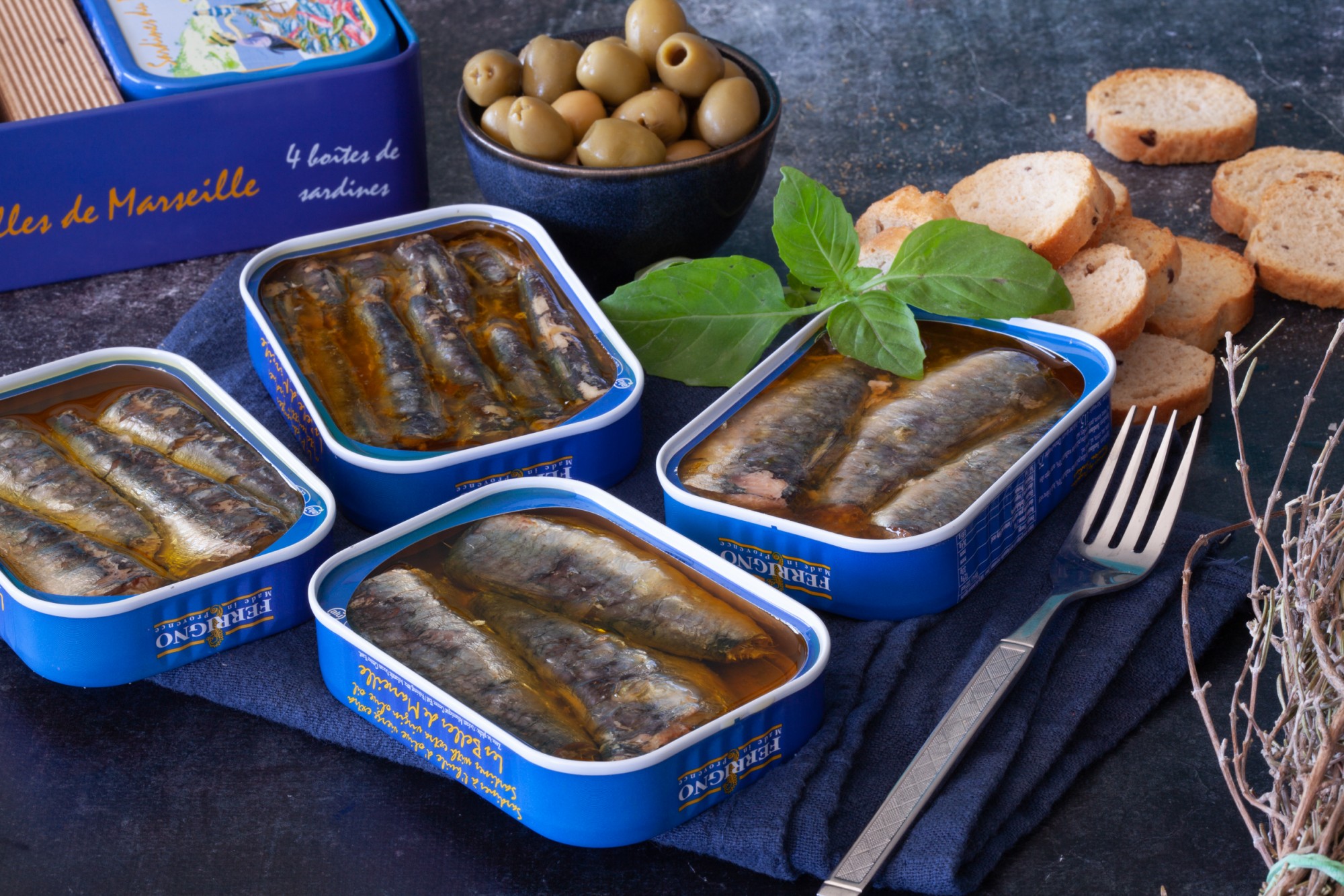 Coffret de sardines - Les Belles de Marseille - 460g