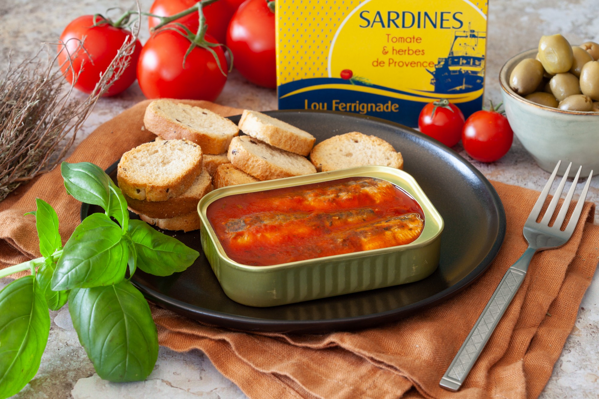 Sardines à la tomate et herbes de provence - Lou Ferrignade - 115g
