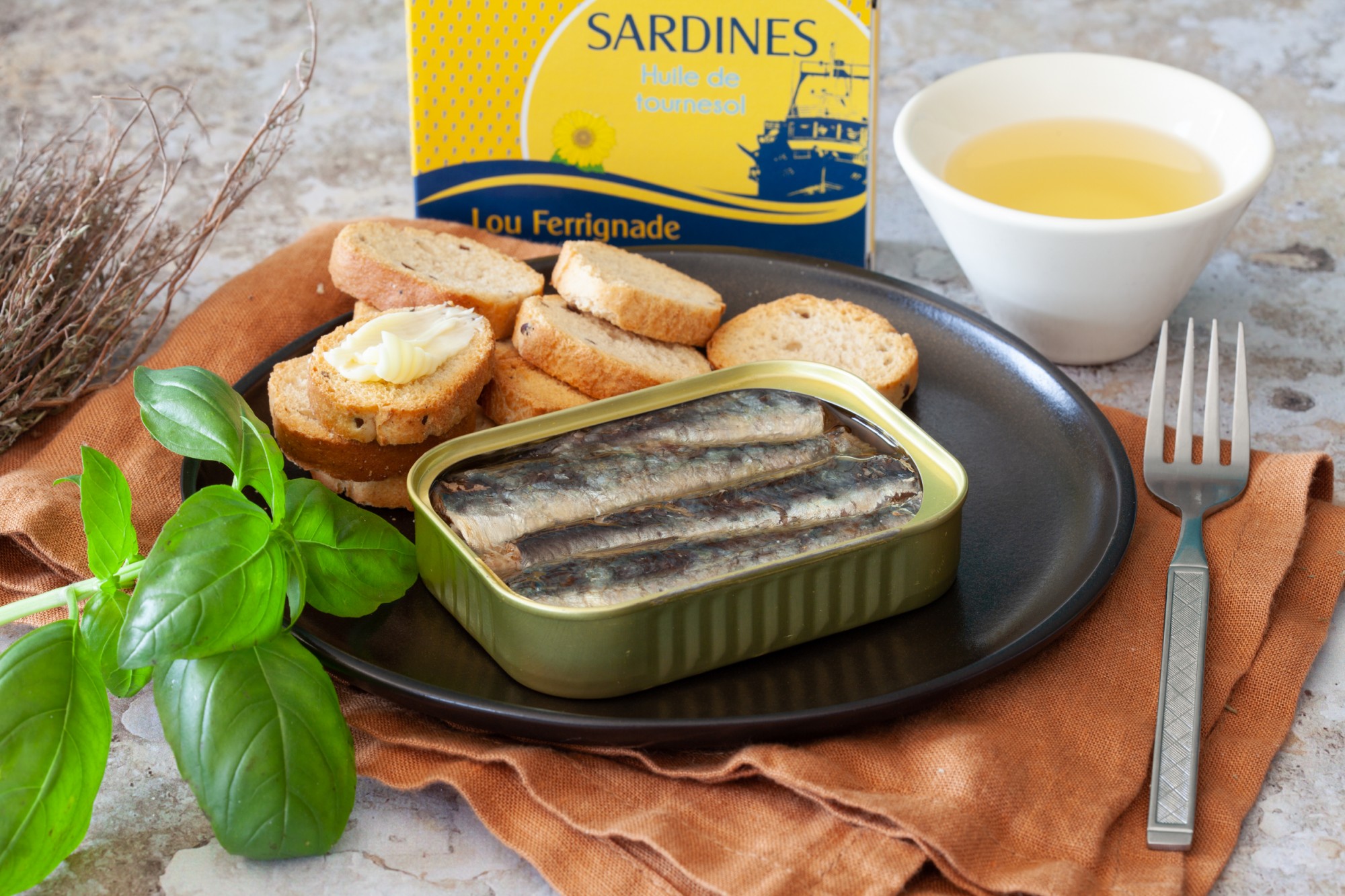 Sardines à l'huile de tournesol - Lou Ferrignade - 115 g