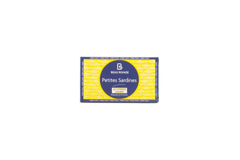 Petites sardines au citron confit - Beau Rivage - 69 g