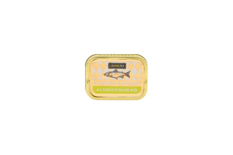 Saumon à l'huile d'olive BIO - La Bonne Mer - 115 g