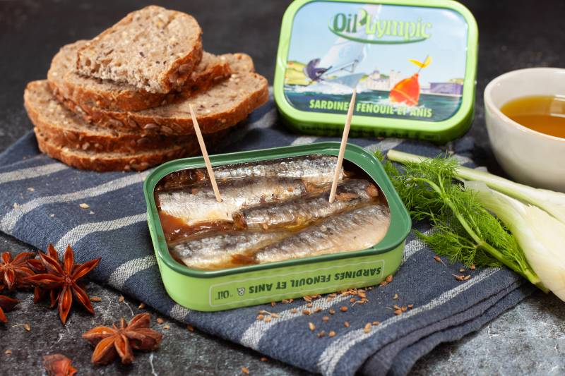 Sardines fenouil et anis - Les Belles de Marseille - 115 g