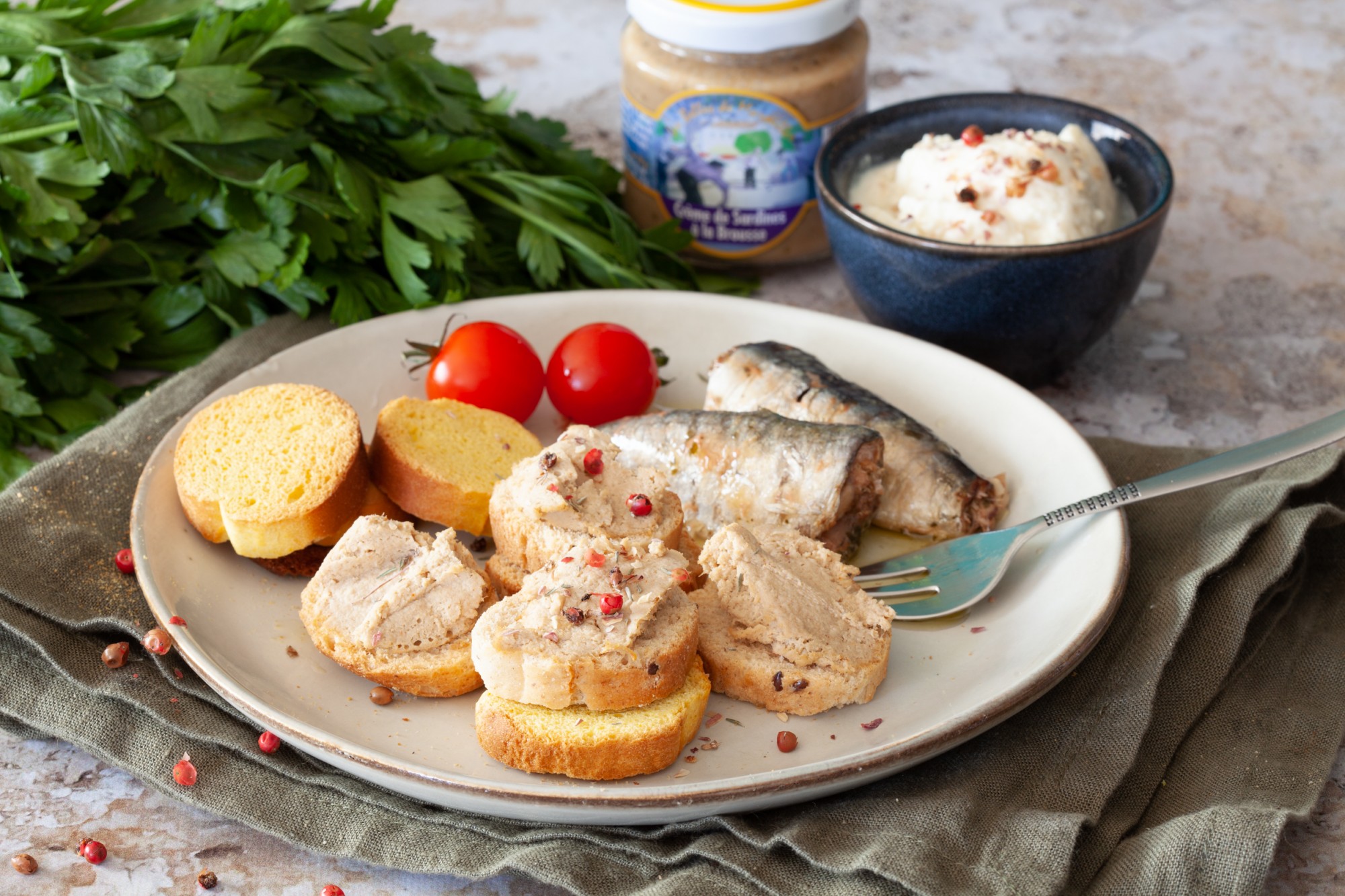 Crème de sardines à la brousse - Les Belles de Marseille - 110 g