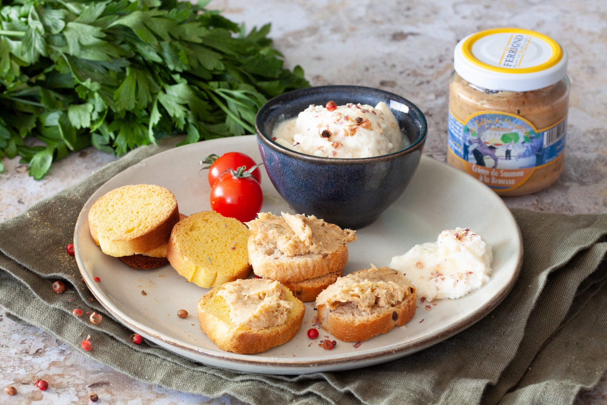 Crème de saumon à la brousse - Les Belles de Marseille - 110g