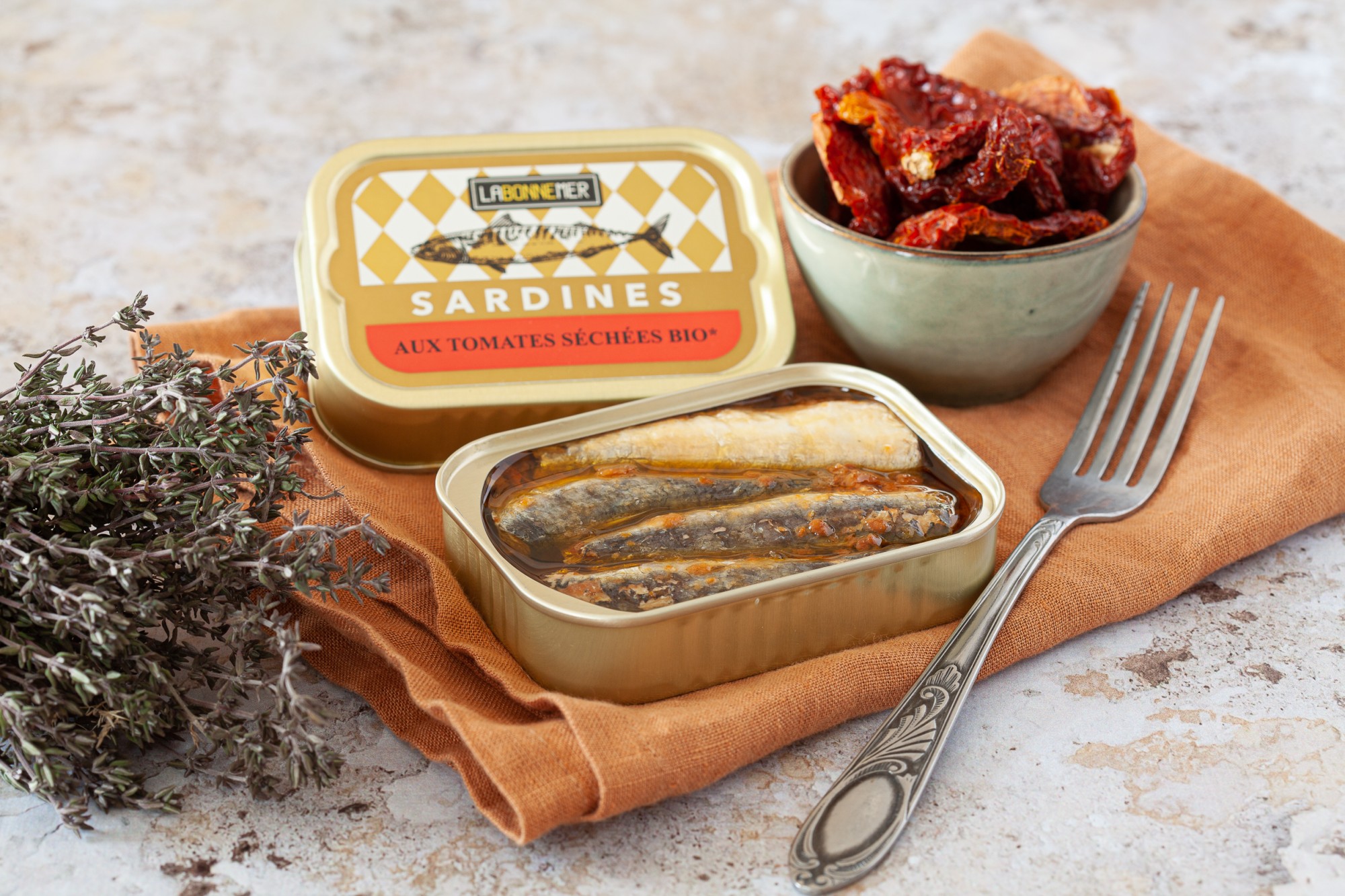 Sardines aux tomates séchées bio - La Bonne Mer - 115 g