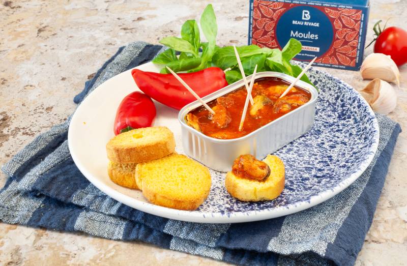 Moules sauce harissa
