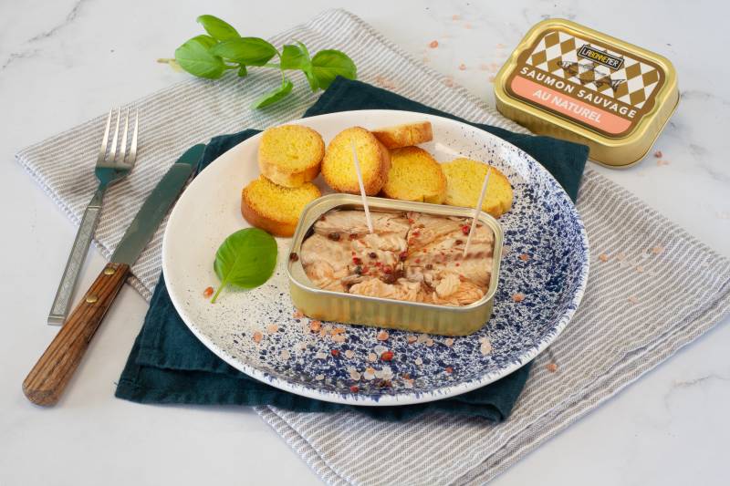 Saumon au naturel à l'eau de source - La Bonne Mer - 115 g